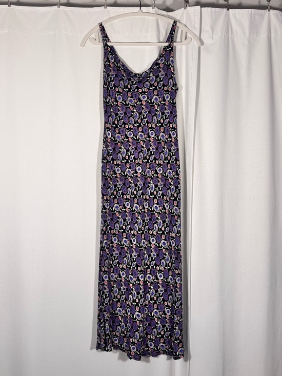 Loco Lindo Dresses & Skirts - Vintage Loco Lindo Purple Floral Midi Dress